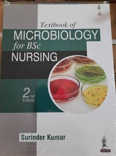 Textbook of Microbiology for BSc Nursing, 2nd Edition (Nursing Textbook) — Dr. Surinder Kumar (Jaypee Brothers Medical Publishers)