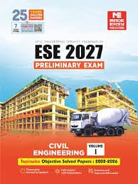 Made Easy Publications' ESE 2027 Preliminary Exam Civil Engineering, Volume-I: Topicwise Objective Solved Papers 2002-2026 — 25 Years' Solved Papers, UPSC Engineering Services Examination