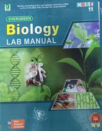 Evergreen CBSE Biology Lab Manual for Class 11 — Evergreen Publications