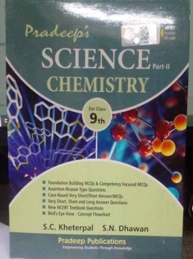Pradeep's Science Part-II Chemistry for Class 9 by S.C. Kheterpal & S.N. Dhawan — CBSE, 2026-27 Edition