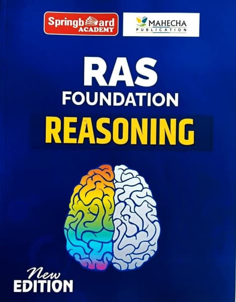 RAS Foundation Reasoning — Hindi Medium, New Edition, Springboard Academy & Mahecha Publication