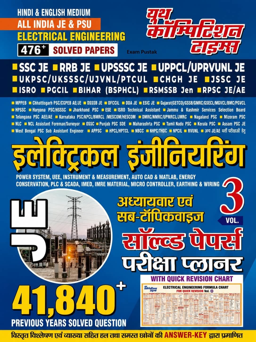 Youth Competition Times JE Electrical Engineering Vol-3 Solved Papers 2026-27