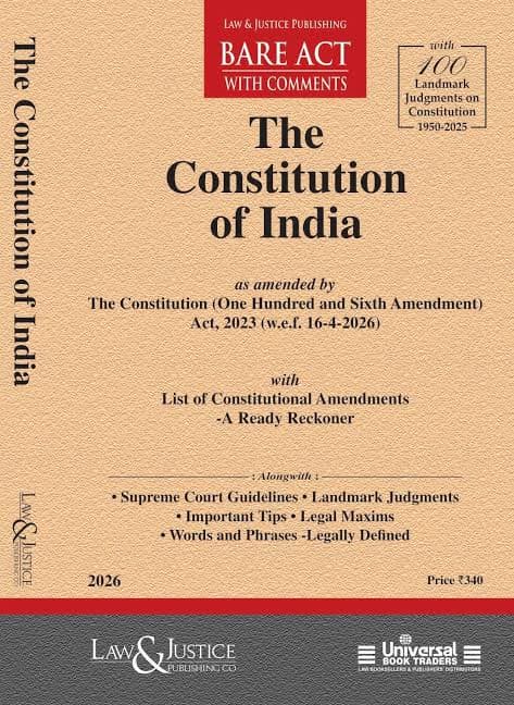 Constitution of India Bare Act with Comments 2026 | LJP